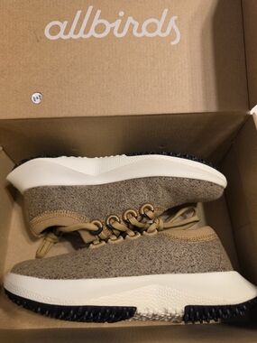 allbirds Women's Tan and White Wool Sneakers